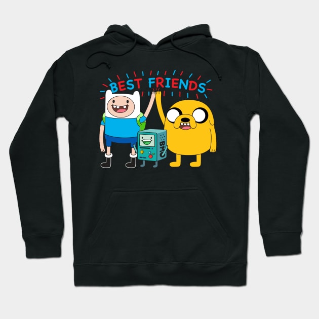 Finn Jake BMO Best Friends Hoodie by Plushism